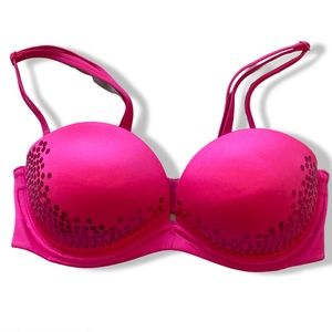 Victoria’s Secret neon pink strapless
